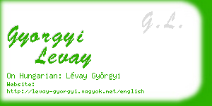 gyorgyi levay business card